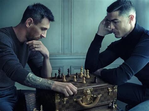 ronaldo x messi louis vuitton|Messi and Ronaldo pose in an iconic photo for a Louis Vuitton campaign.